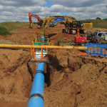 Digging and pipe laying